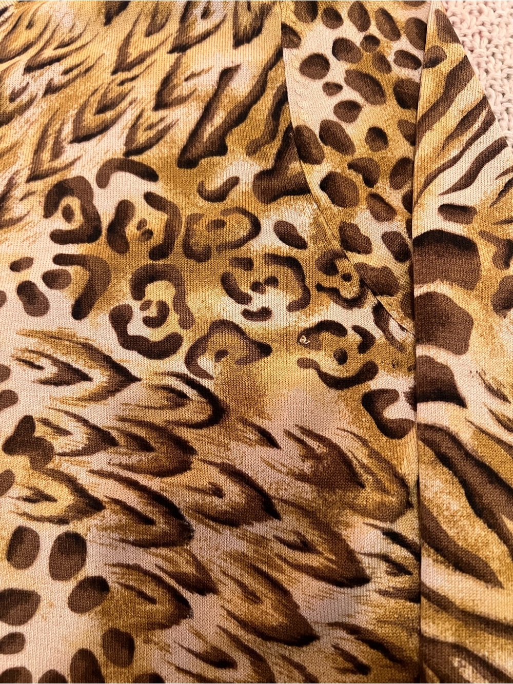 August Silk Knits Animal Print Cardigan & Tank | cardigan L tank M | Early 2000s - Picture 10 of 12